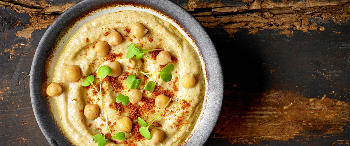 hummus con aceite